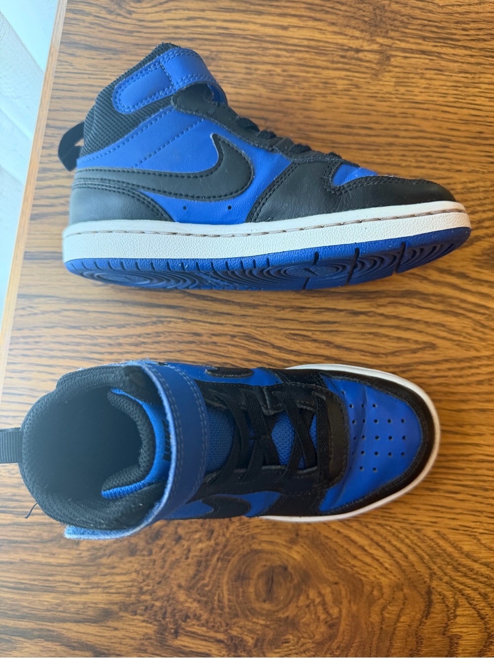 Nike Kids Blue and Black High-Top Sneakers - Picture 4 of 10